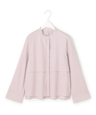 ICB(アイシービー)の【洗える】ウォームサテン クロップドシャツ通販