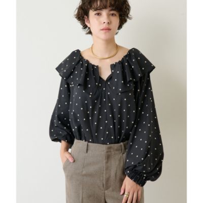 Whim Gazette(ウィム ガゼット)のフリルドットブラウス通販 | 集英社