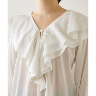 Whim Gazette(ウィム ガゼット)のネックフリルブラウス通販 | 集英社