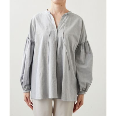 Whim Gazette(ウィム ガゼット)の2WAYオックスボリュームブラウス通販