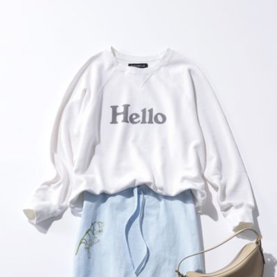 MADISONBLUE(マディソンブルー)のHELLO SWEAT L／S URAKE DYED通販
