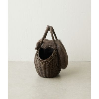 Whim Gazette(ウィム ガゼット)の【The BagmatiI】FUR MINIバスケット