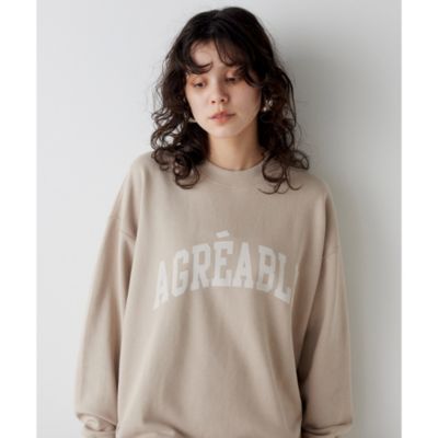 Whim Gazette(ウィム ガゼット)の【THE PAUSE】ロゴスウェットプル