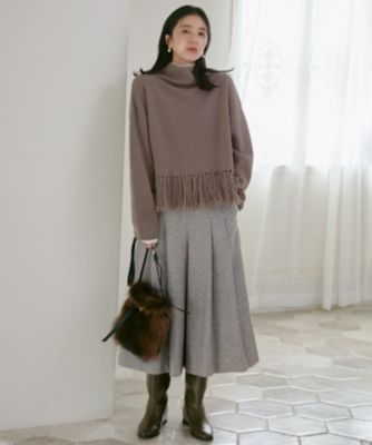 23区 L(ニジュウサンク エル)のシルクネップヘリンボーン ガウチョ