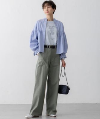 23区 L(ニジュウサンク エル)の【洗える】CANCLINI ギャザー フレア