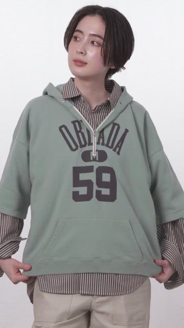Oblada(オブラダ)の【HPS別注】HALF ZIP HOODIE通販 | 集英社HAPPY