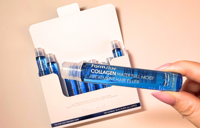 傷んだ髪もつるん！韓国コスメ ファームステイの水に混ぜて使う