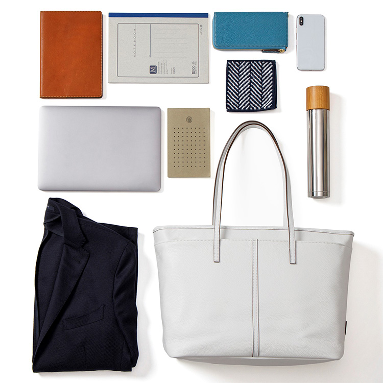 CREEZAN】JETTER ホワイトレザー ソフトトート | 藤巻百貨店