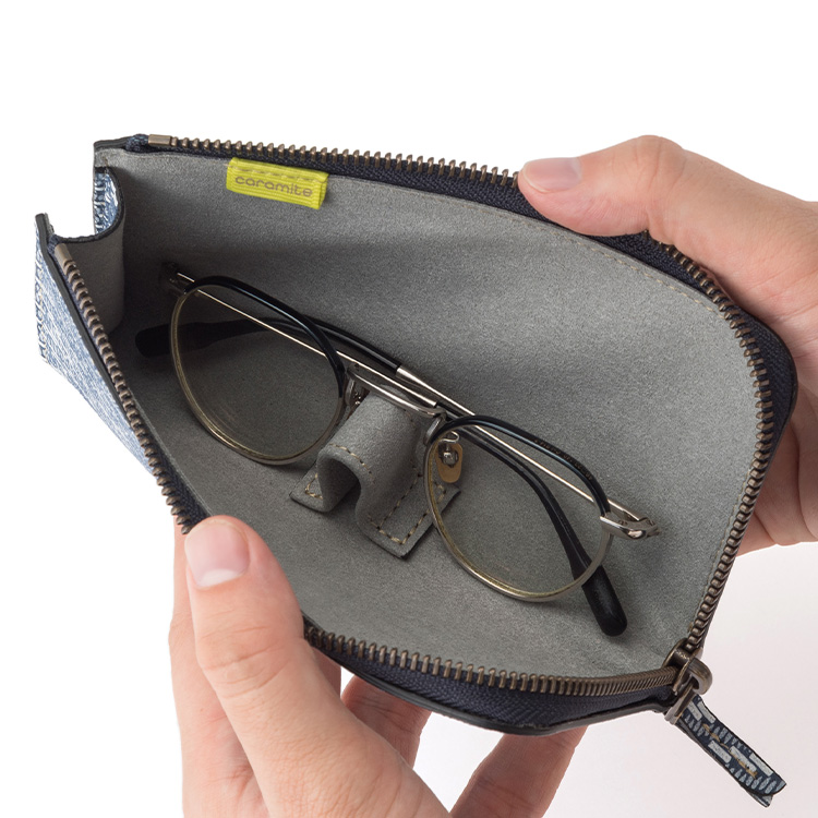 caramite】ピッグスエード L ZIP アイウェアケース | 藤巻百貨店