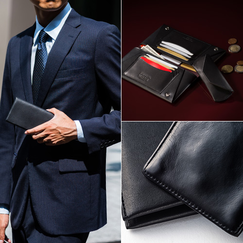 二宮五郎商店】KAWA-ORIGAMI(R)ホーウィンレザー「モノリス」ロング