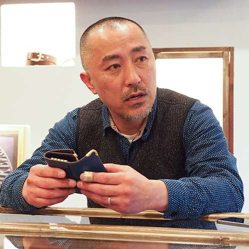 池之端銀革店】Cramp キャンバス×オイルレザー ショルダーバッグ