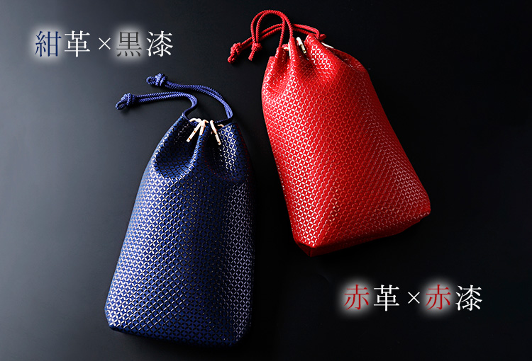JIZAING×INDEN】甲州印伝 合切袋 大 | 藤巻百貨店