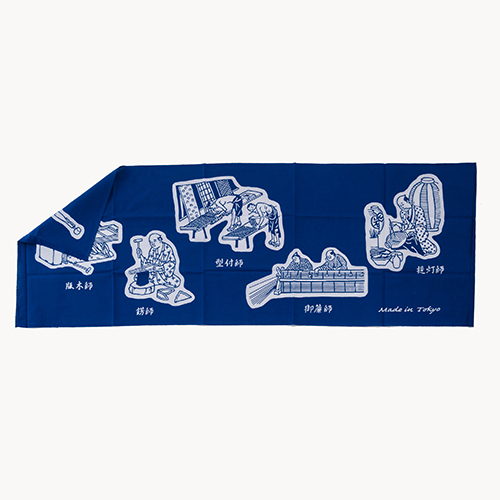 東京和晒】東京本染め手拭い 江戸職人のお仕事風景 | 藤巻百貨店