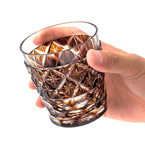 薩摩びーどろ工芸】薩摩切子 薩摩ブラウン オールド | 藤巻百貨店