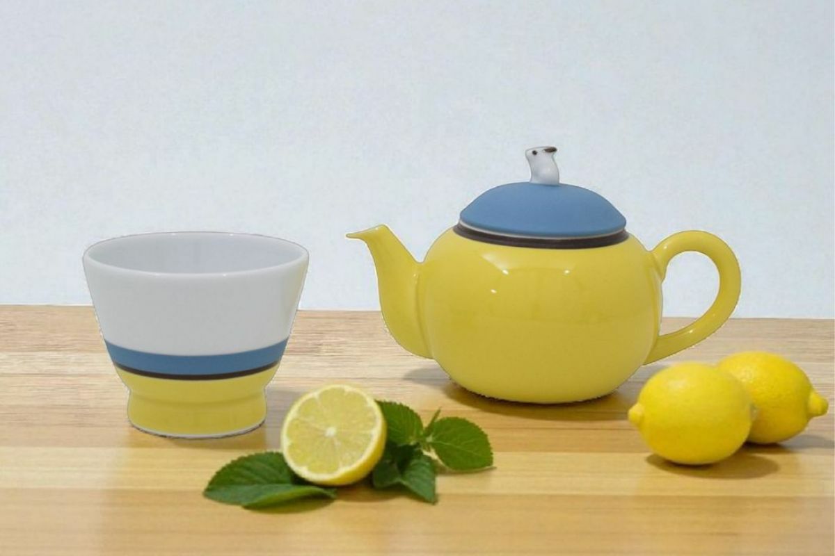 Ball＆Chain×深川製磁BCポット柄GRAY（M）エコバッグ | 有田焼 深川製