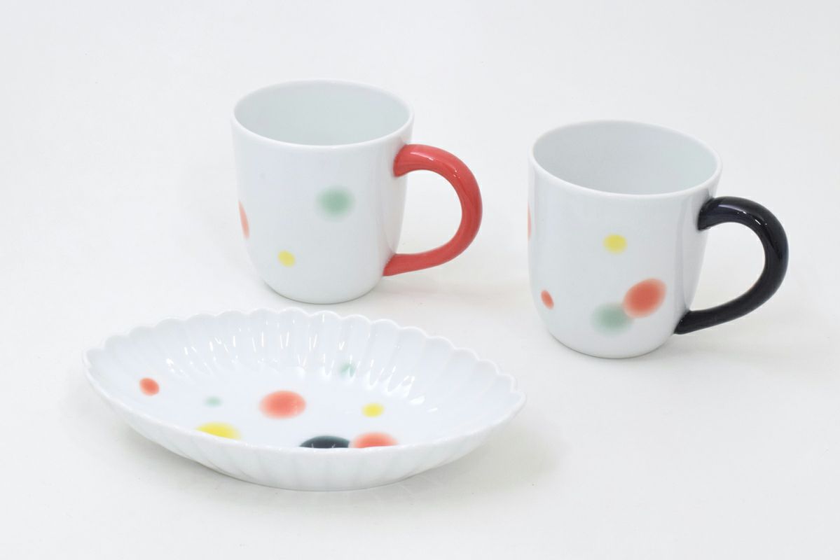 Ball＆Chain×深川製磁BCポット柄GRAY（M）エコバッグ | 有田焼 深川製