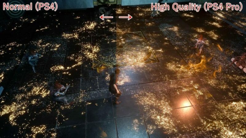FF15体験版』PS4(軽量モード)とPS4 Pro(高画質モード)での画質の違いを