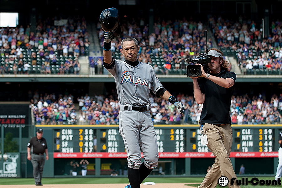 イチロー、史上30人目の3000安打達成！ 16シーズンでの到達は史上最速