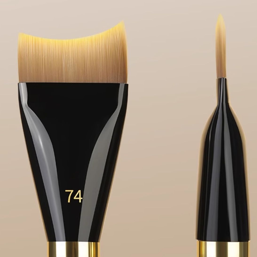 メイクブラシ 斜めカット職人ファンデブラシ ファンデーション|メイク