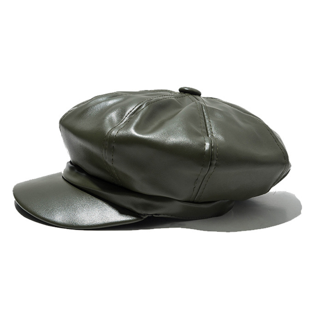 猫耳デザイン レザーキャスケット レディース帽子 レザー|キャスケット