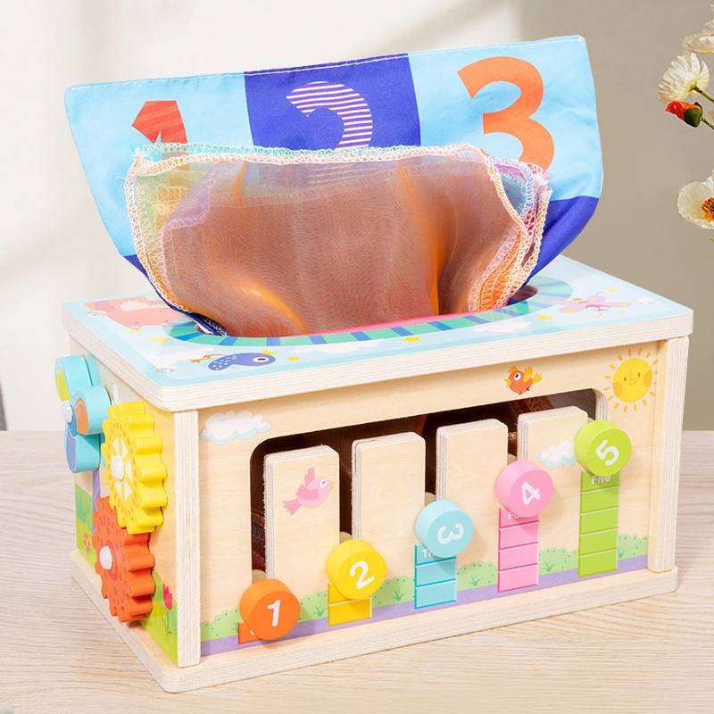 知育玩具 学びのティッシュボックス 数字|知育玩具専門通販 クリエイトイズ