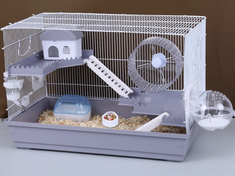 ハムスターケージ 360度見渡せるハムスターの城 木製|ハムスターケージ