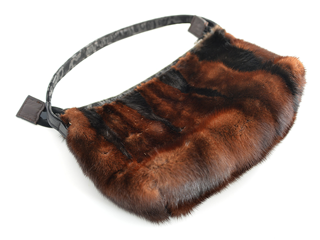 ダークブラウンミンクバッグ | (有)大木毛皮店