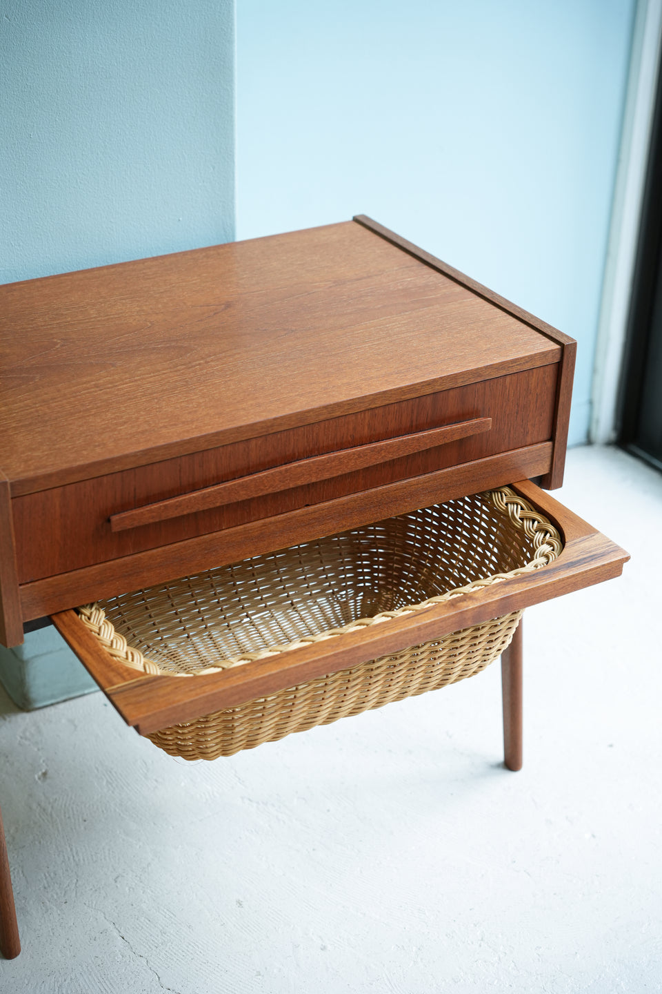 デンマークヴィンテージ ソーイングテーブル サイドテーブル 北欧家具