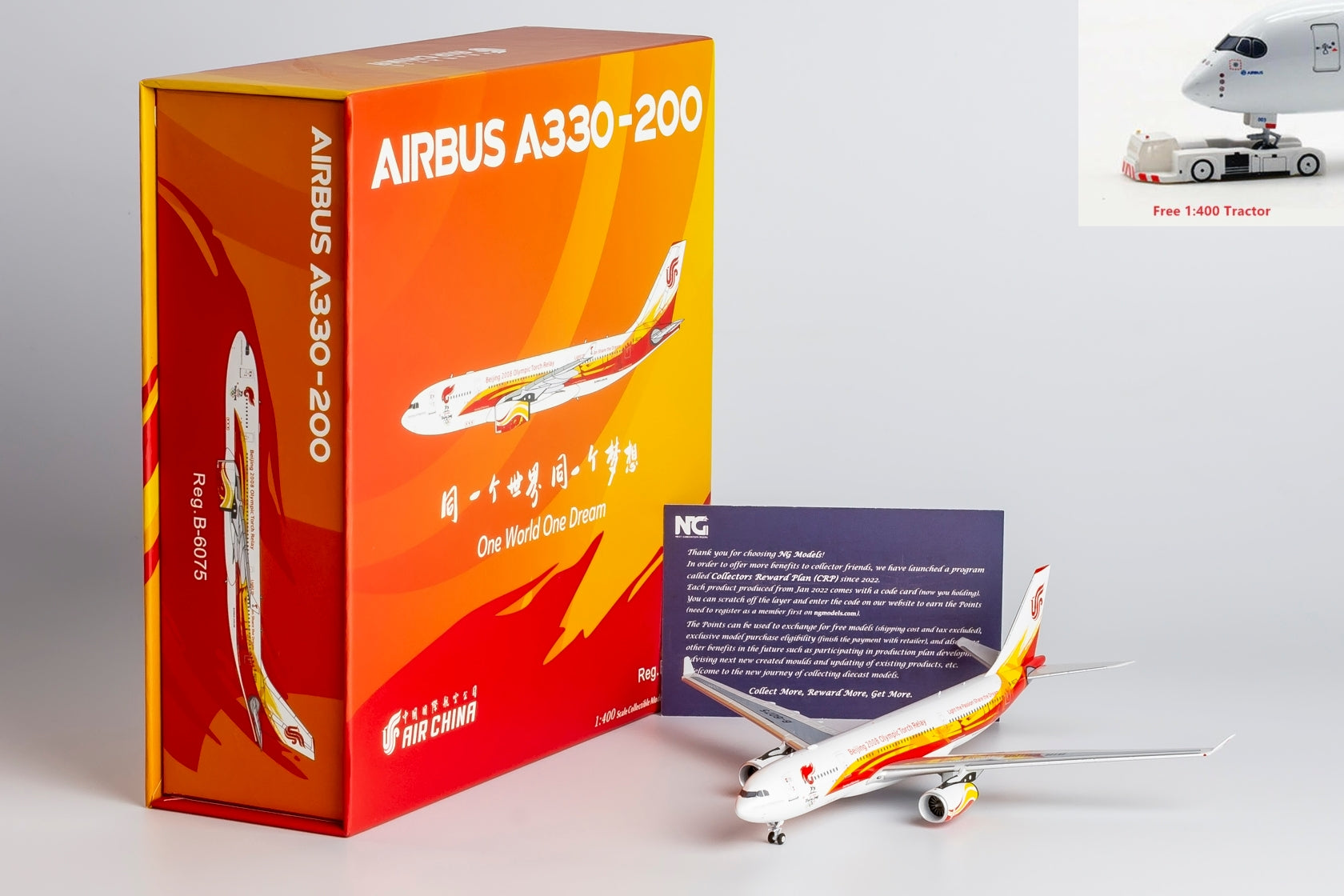 1:400 NG Models NG61080 Air China Airbus A330-200 B-6075 