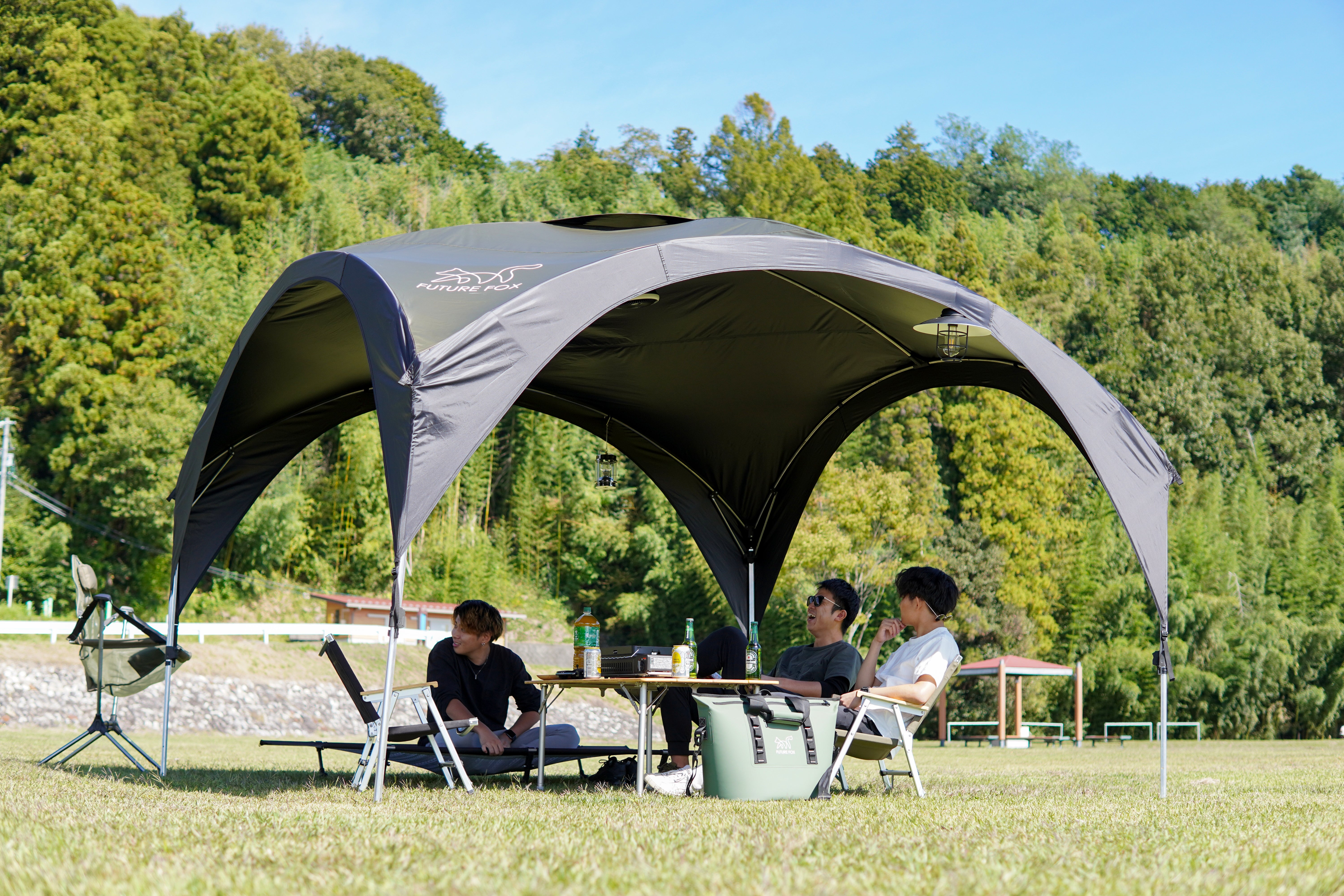 FOX-TARP 自立式タープ ポリエステル 耐水圧2000mm UVカット｜FUTURE
