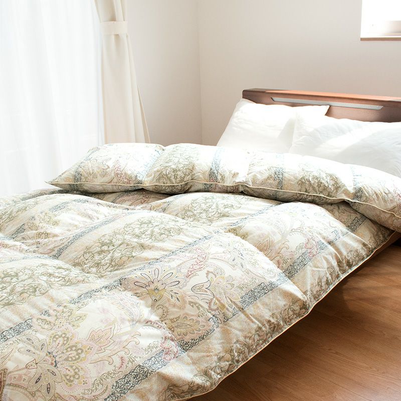 河田フェザー フランス産 羽毛布団 ダック 90％ シングル｜ねごこち