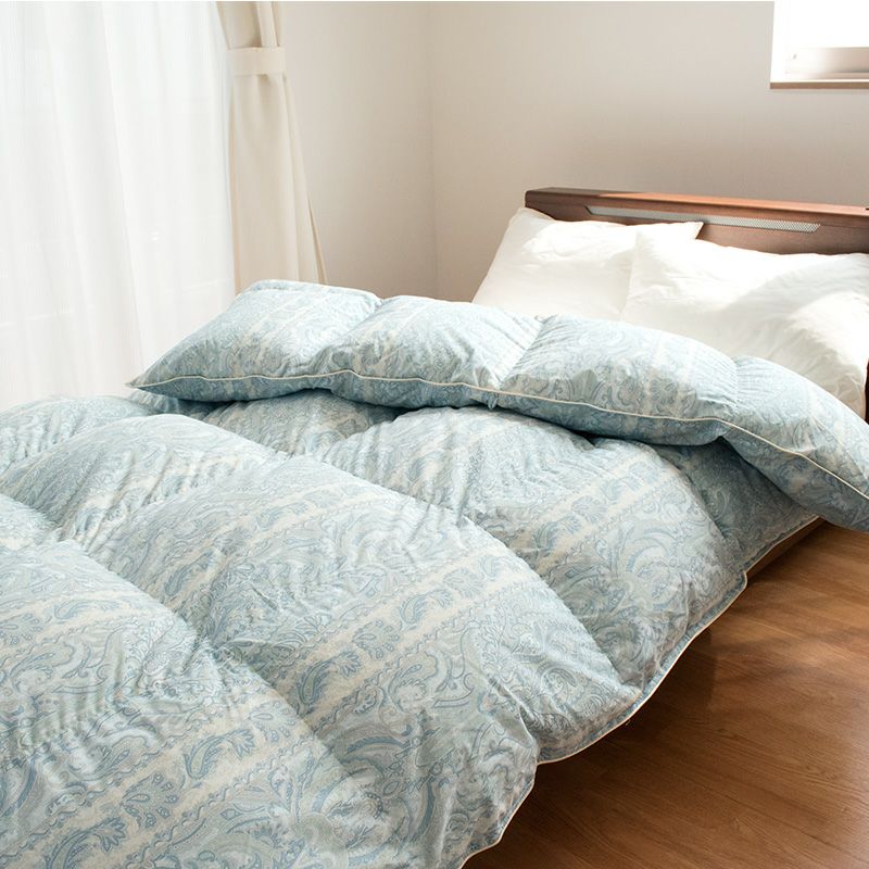 河田フェザー フランス産 羽毛布団 ダック 90％ シングル｜ねごこち