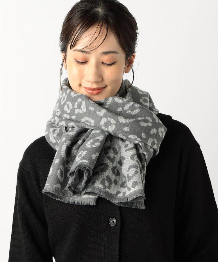 レオパード柄ストール（95-70MI07-204）｜モノコムサ（MONO COMME CA