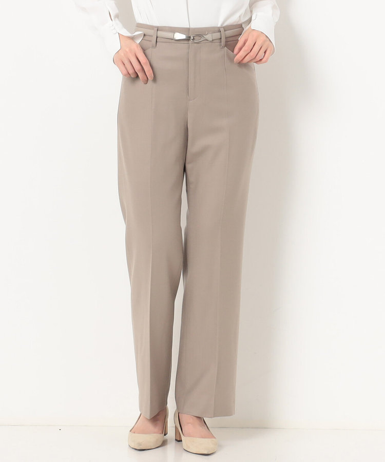 セットアップ対応】2WAY ストレッチフラノ スリムストレートパンツ（01
