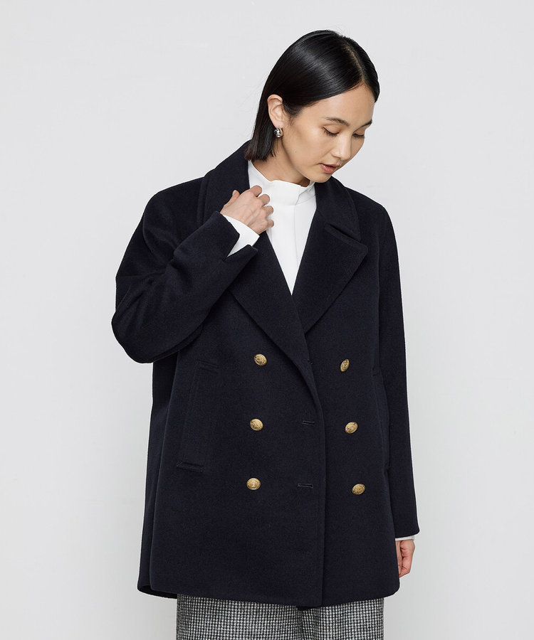 2WAY】アンゴラウール ピーコート（01-15WI05-204）｜K.T キヨコ