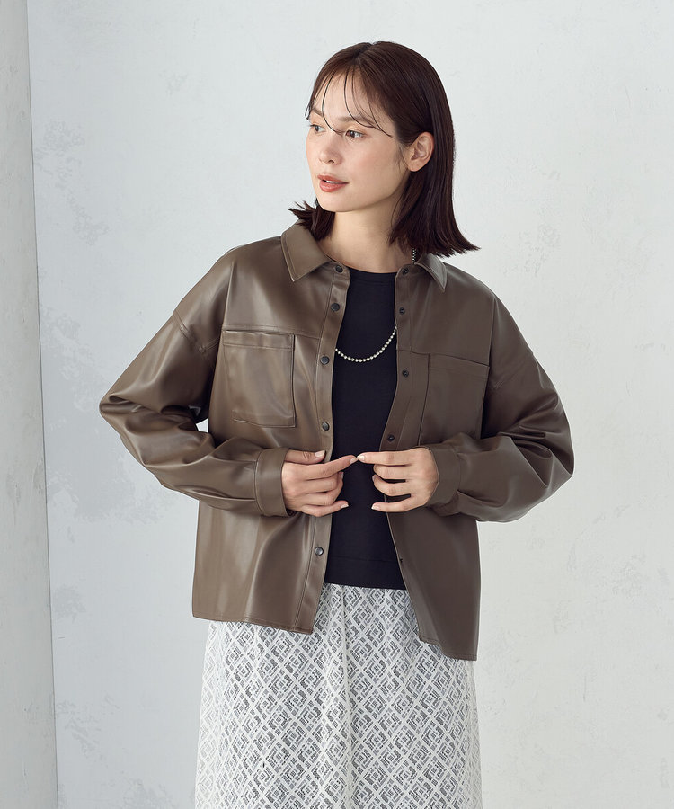 合成皮革 シャツ / セットアップ対応（12-15IM09-205）｜コムサイズム