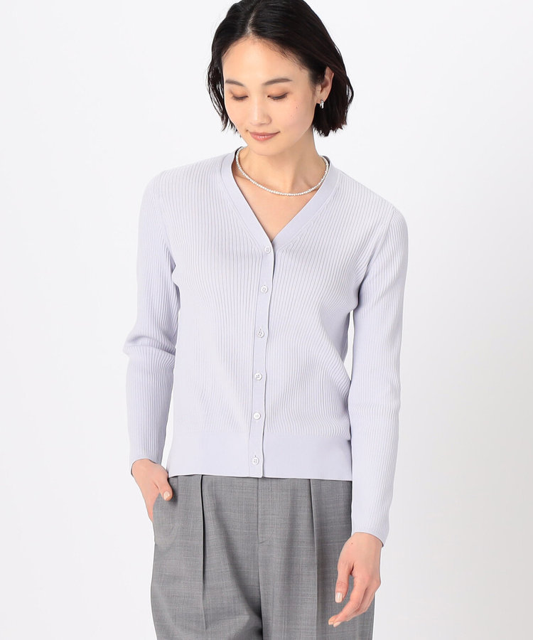 コットンビーム針抜き風カーディガン（15-50IG01-204）｜コムサ（COMME