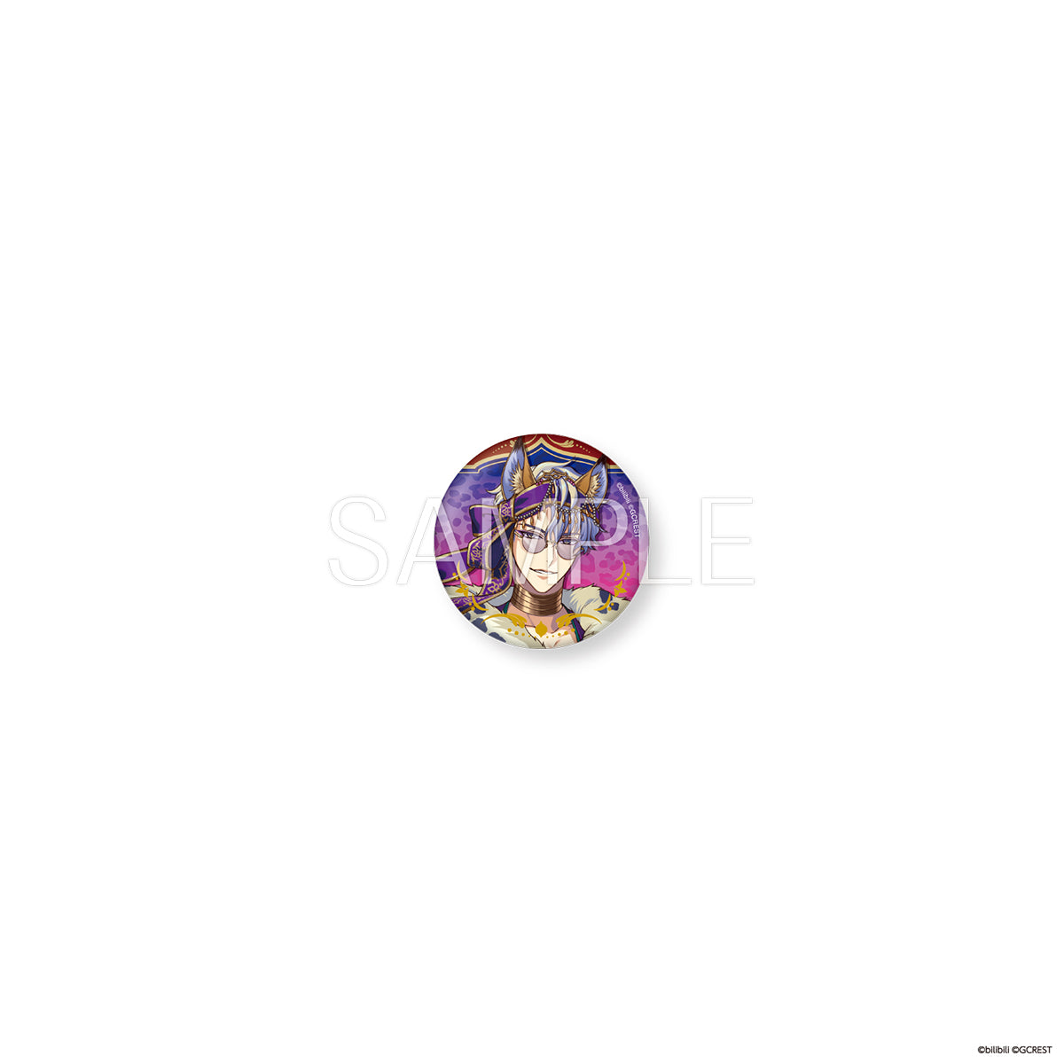 夢職人と忘れじの黒い妖精 獣誘う金宴の祭 箔押し缶バッジ（ブラインド