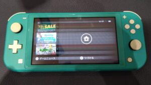 画面の映り方がおかしくなってしまったNintendo Switch lite