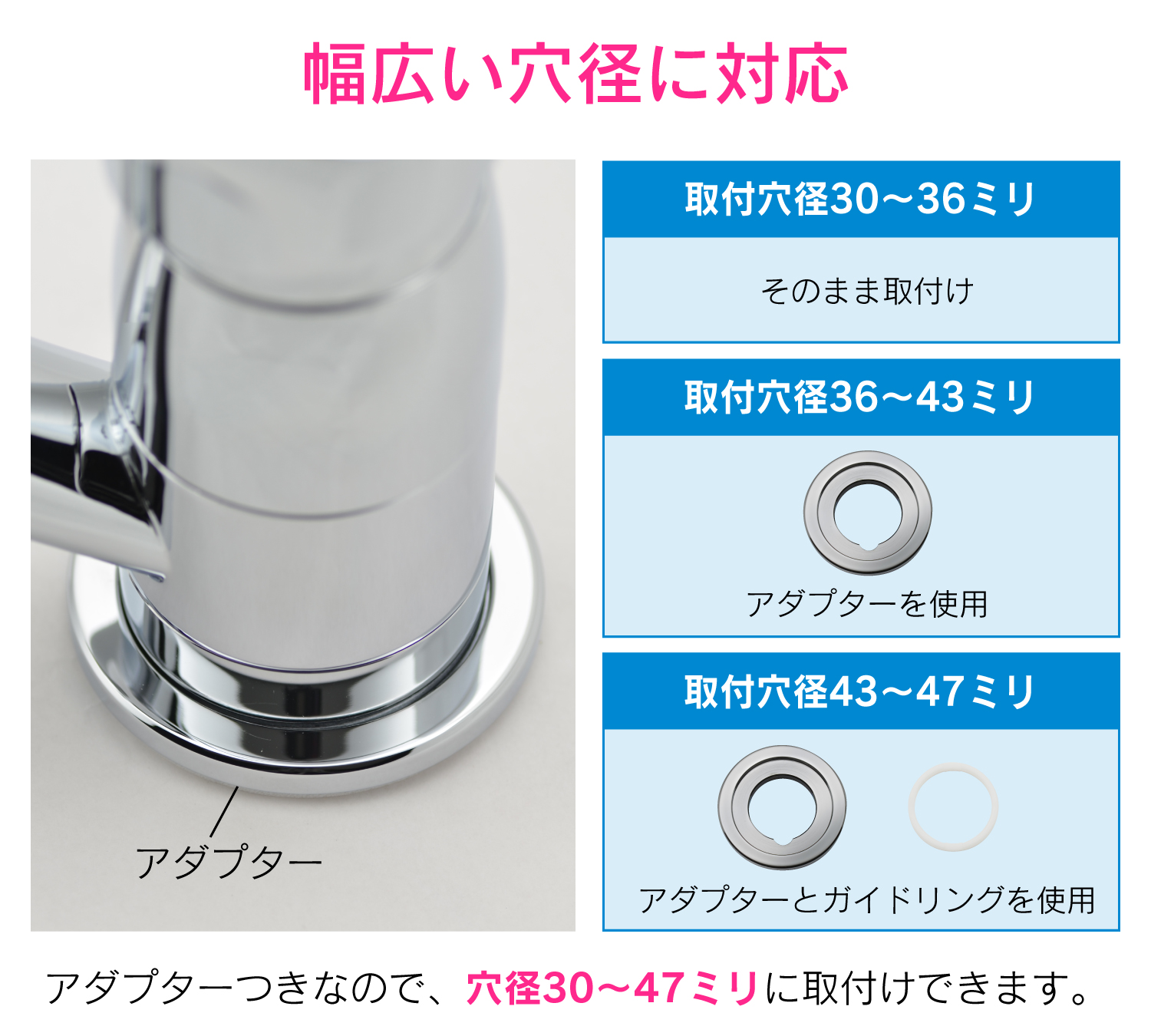 ワンホールシングルレバー混合栓