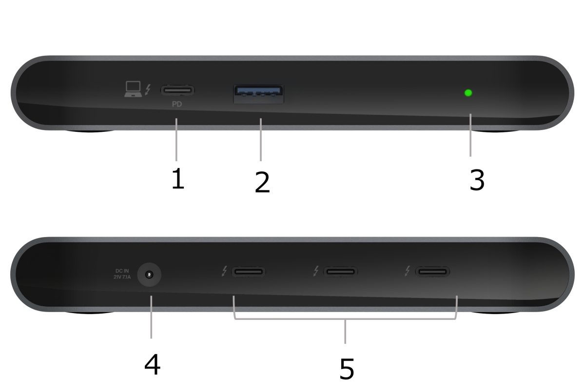 ベルキン、Thunderbolt 4対応の5in1ドッキングステーション。最大96Wで