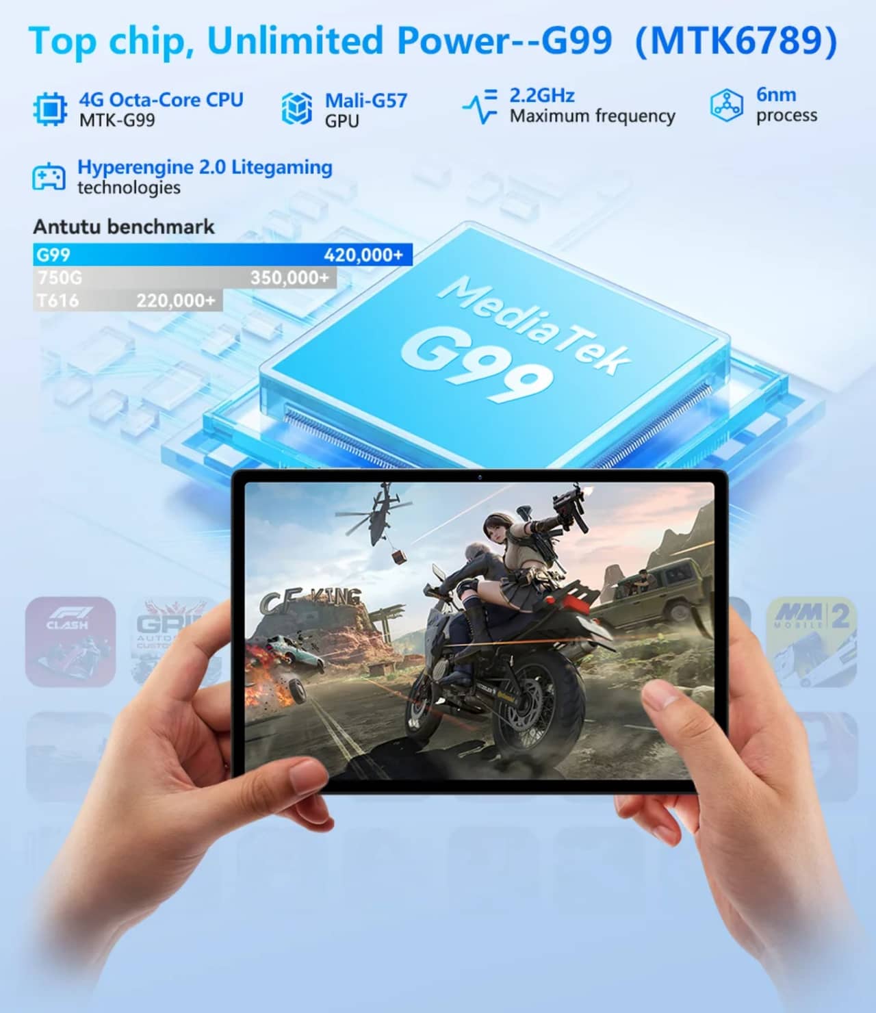 HEADWOLF HPad 5のスペック・対応バンドまとめ！Helio G99搭載