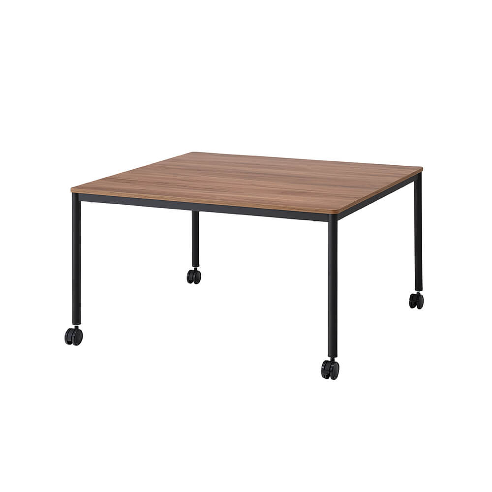 GMテーブル 正方形タイプ キャスター脚 幅120cm 奥行120cm