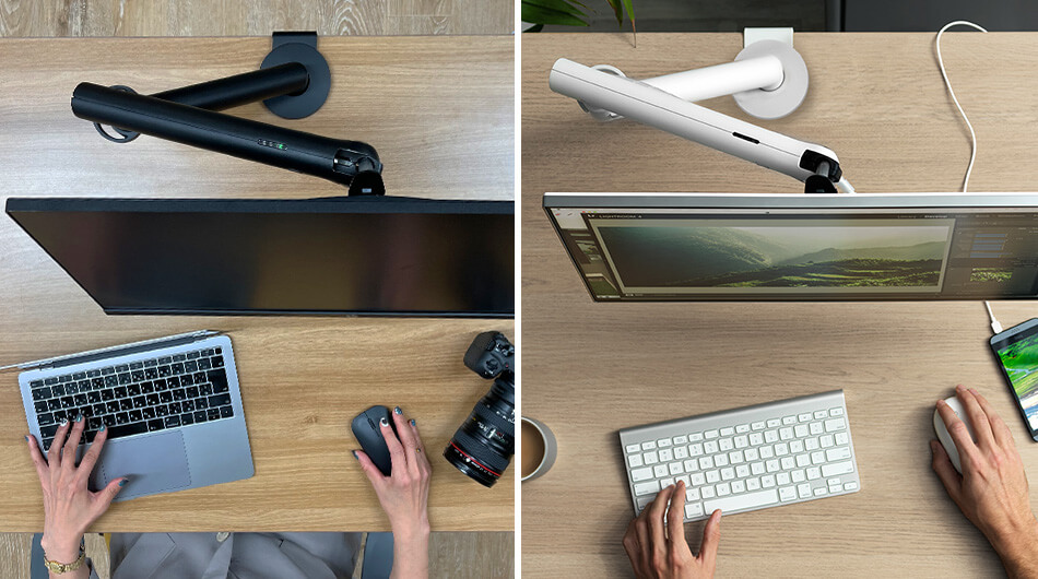 Flo(フロー) モニターアーム シングル ( VESA規格対応 CBS ハーマン