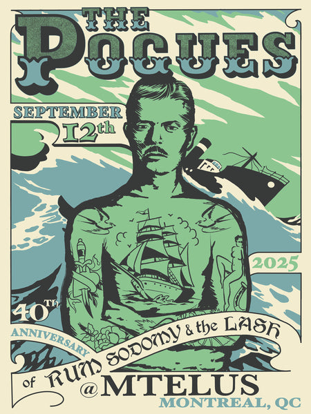 THE POGUES - MONTREAL – Garageland Print