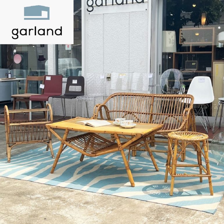 ヴィンテージ ラタン ローテーブル アンティーク 籐 自然素材 リゾート