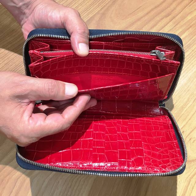 実例3：財布オーダーメイド クロコダイル/メンズ財布・バッグ・ベルト