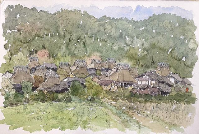 町並彩歩～伊藤 隆のスケッチ～ 近畿地方の風景（京都）