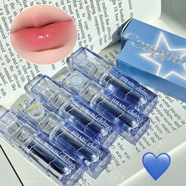 Qoo10] CAPPUVINI 【新色発売】リップ氷透青鏡面感 リップグ