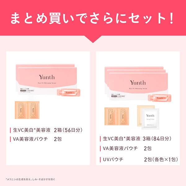 Qoo10] Yunth 生VC美白美容液 1ml28包 導入美容